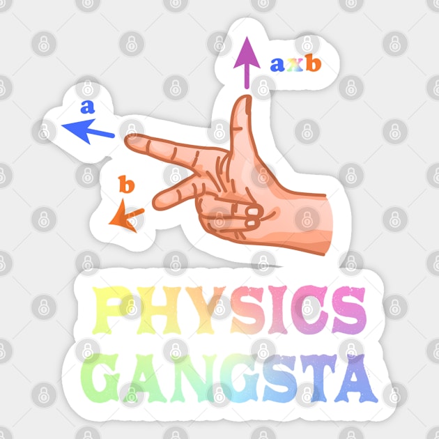 Physics Gangster Sign Sticker by ScienceCorner